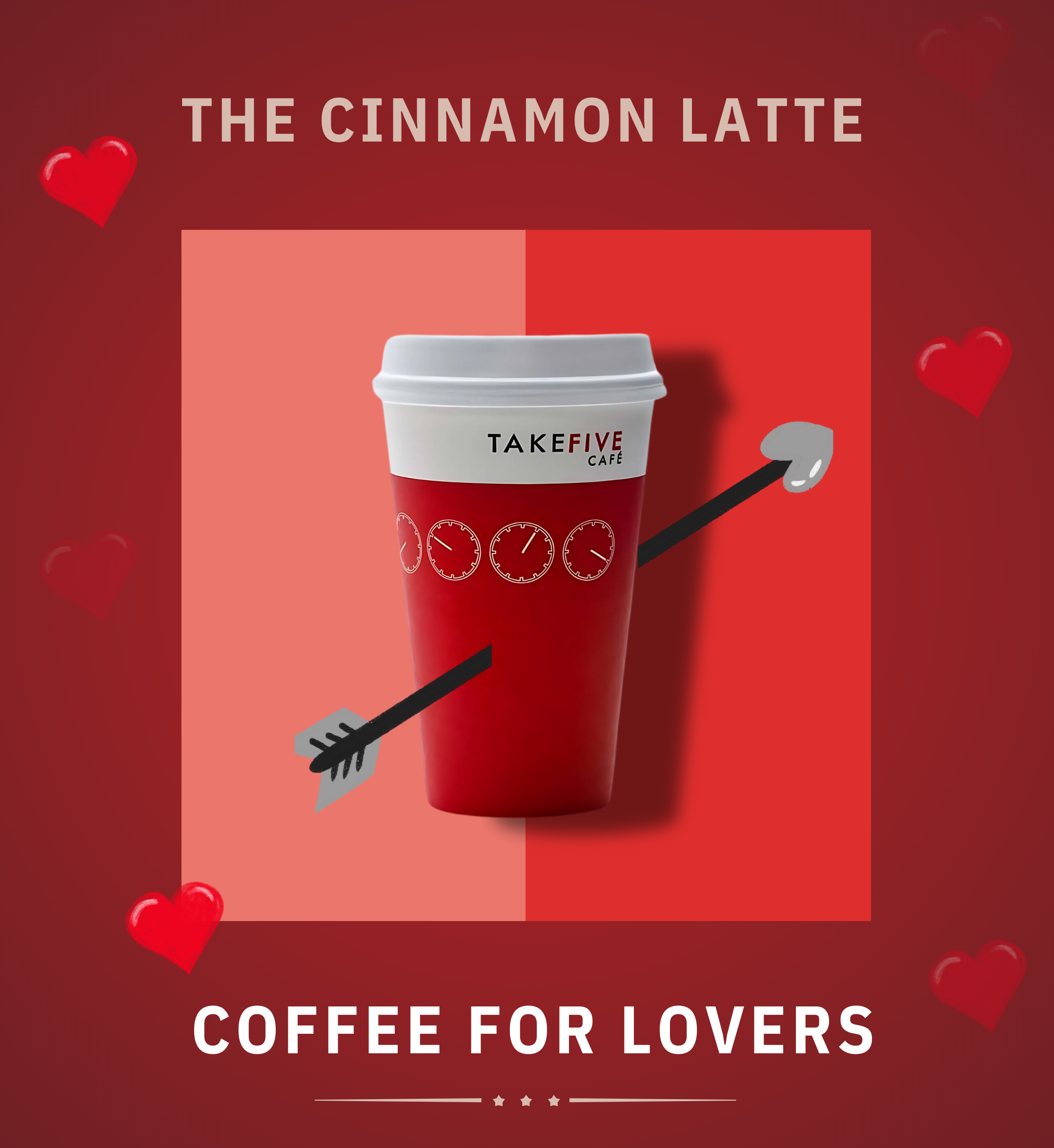 Take Five Cafe - Valentine's day featured drink