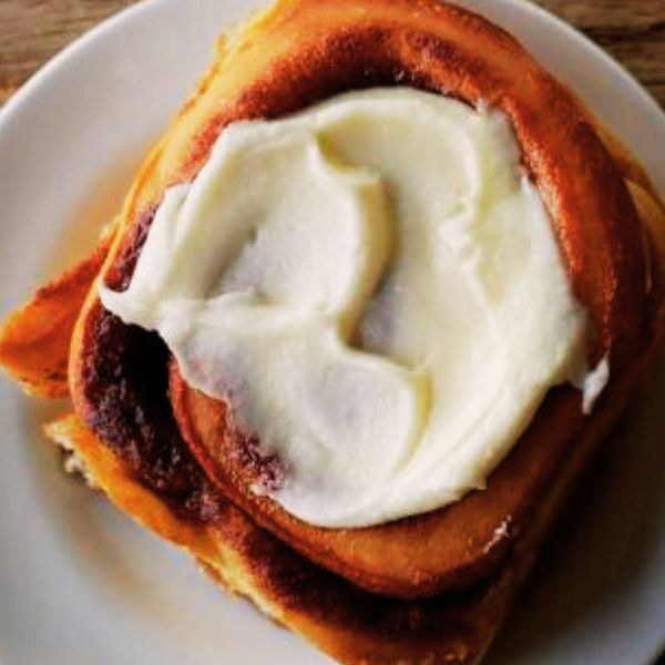 Cinnamon bun from take five cafe
