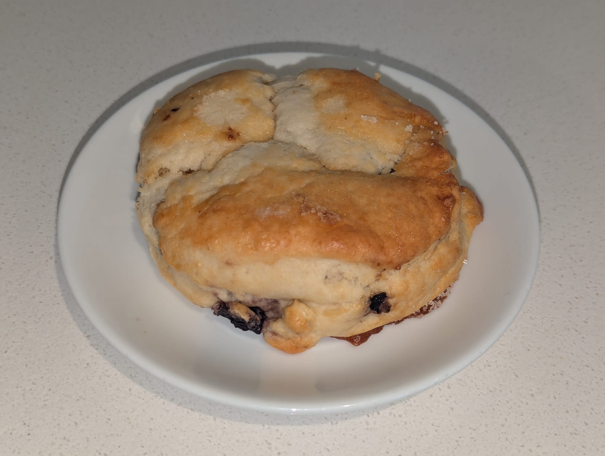 blueberry scone from take five cafe