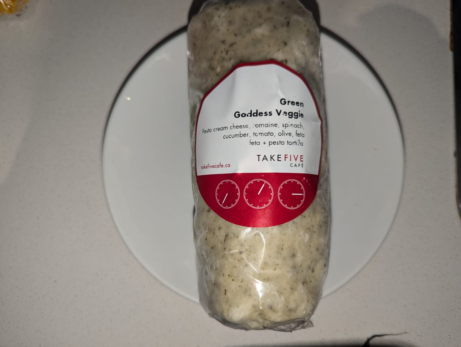 Green Goddess Veggie Wraps from take five cafee