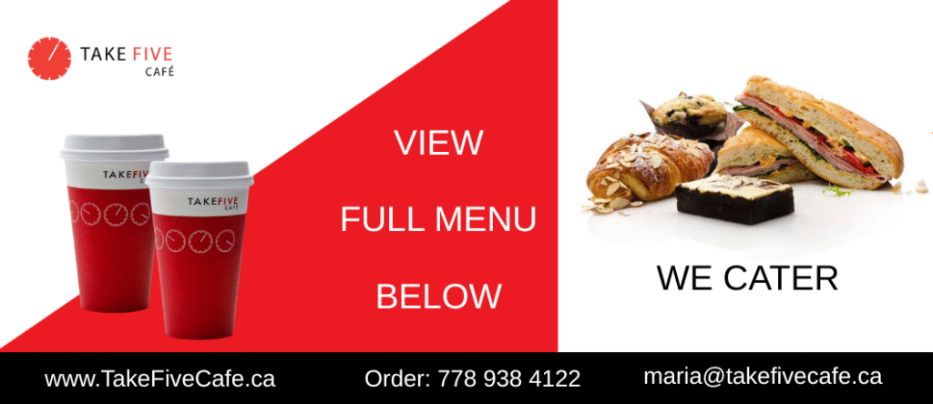 Menu – Take Five Cafe