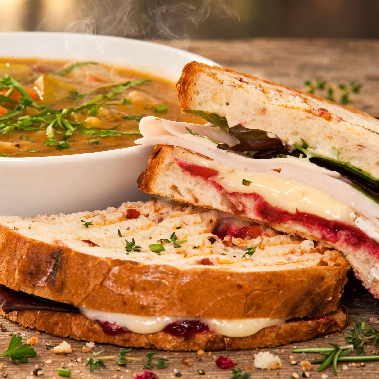 soup & sandwich platter catering